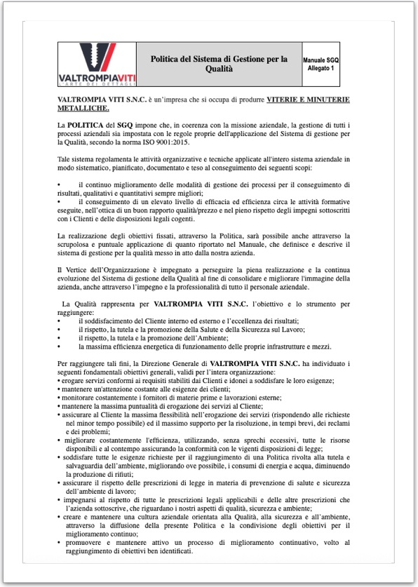 Nuovo Certificato